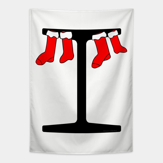 I-Beam Christmas Stockings Tapestry by Barthol Graphics