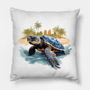 Green Sea Turtle Pillow