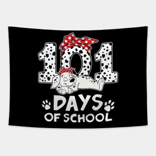 100 Days Of School Dalmatian Dog Women Girl 100 Days Smarter Tapestry