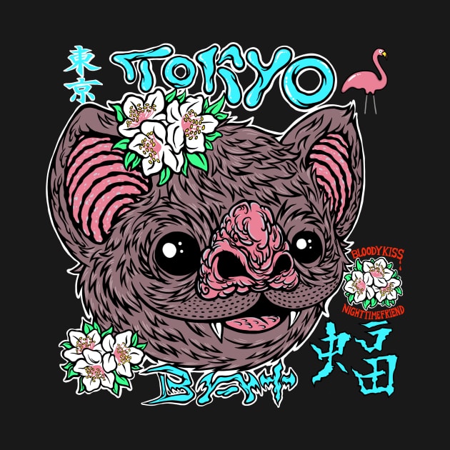 Tokyo Bat by flynnryanart