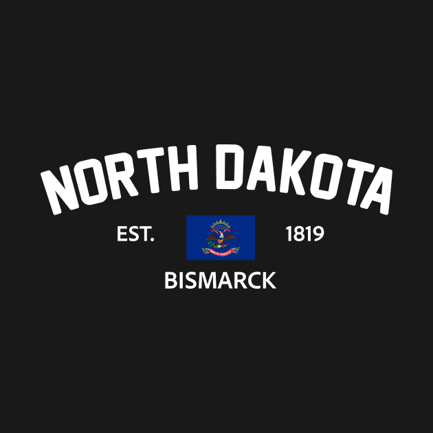 North Dakota Collegiate Preppy by SunburstGeo