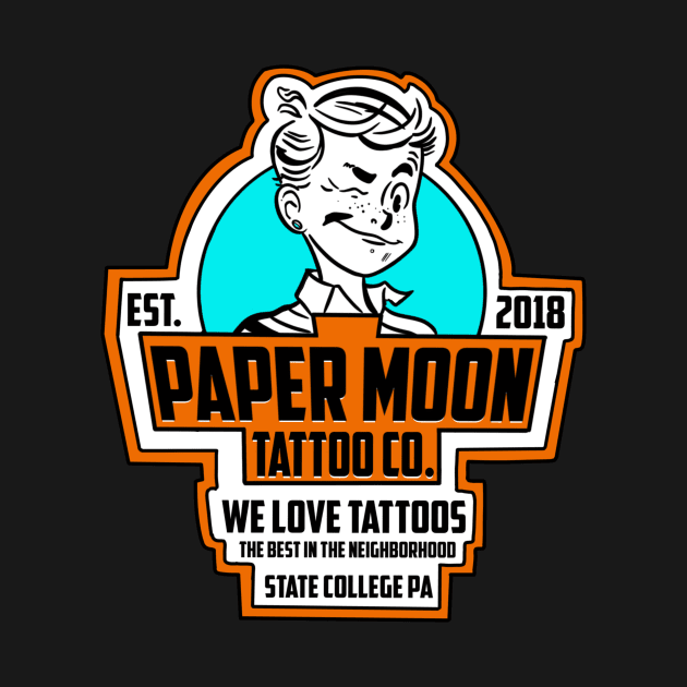 Retro Paper Moon by PaperMoonTattooCo
