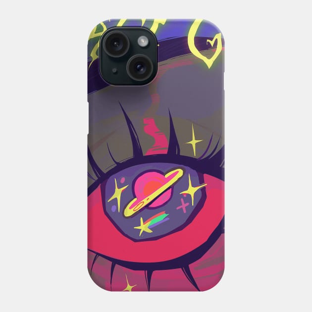 Space girl Phone Case by snowpiart