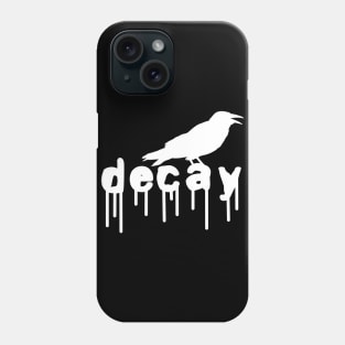 Raven sits on decay, Gothic fashion Phone Case