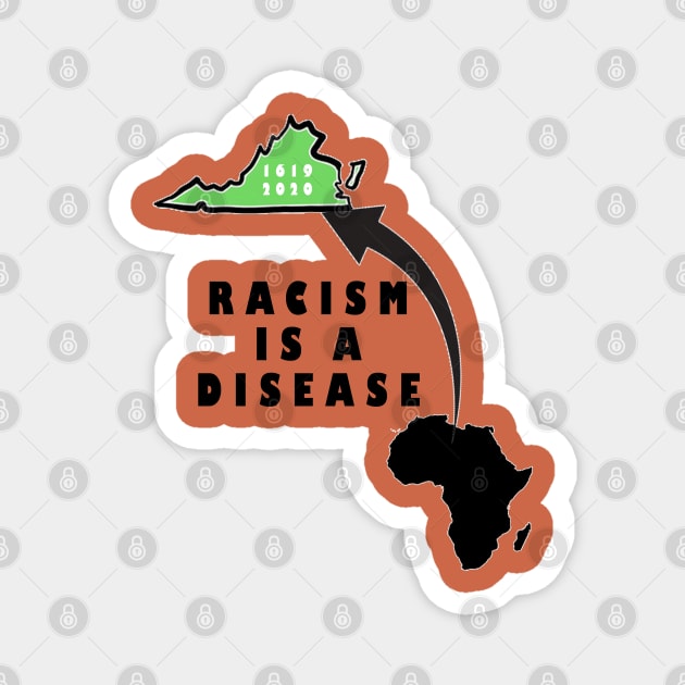 racism is a disease Magnet by Arimasstore