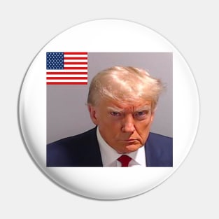 trump mugshot Pin