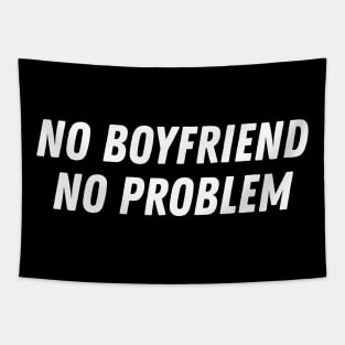 Funny Sarcasm No Boyfriend No Problem Aesthetics Streetwear Tapestry