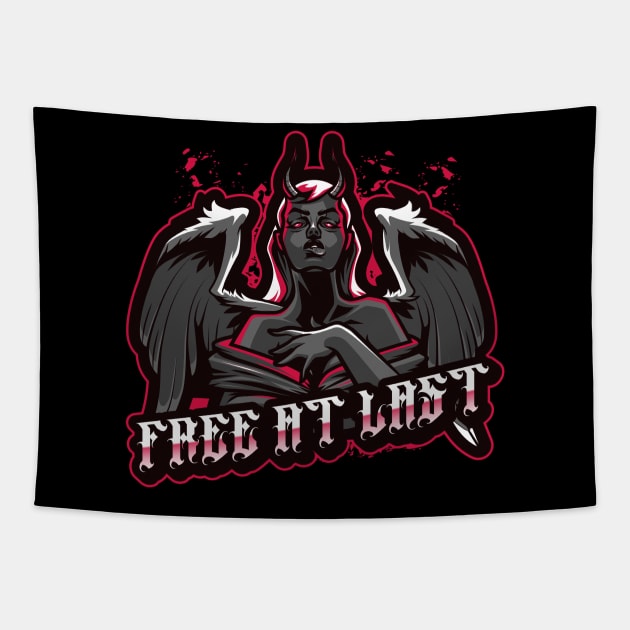 FREE AT LAST Tapestry by WiredMind