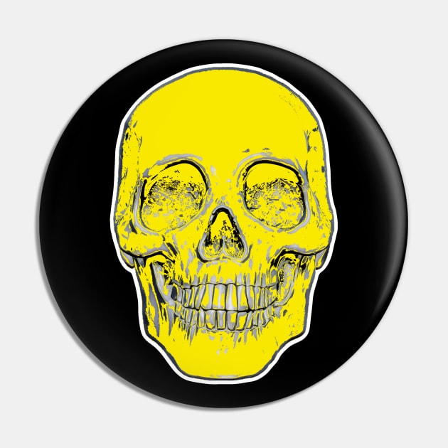 One Piece Skull, Yellow Skull, Golden Skull, Funny Skull Pin by Vladimir Zevenckih