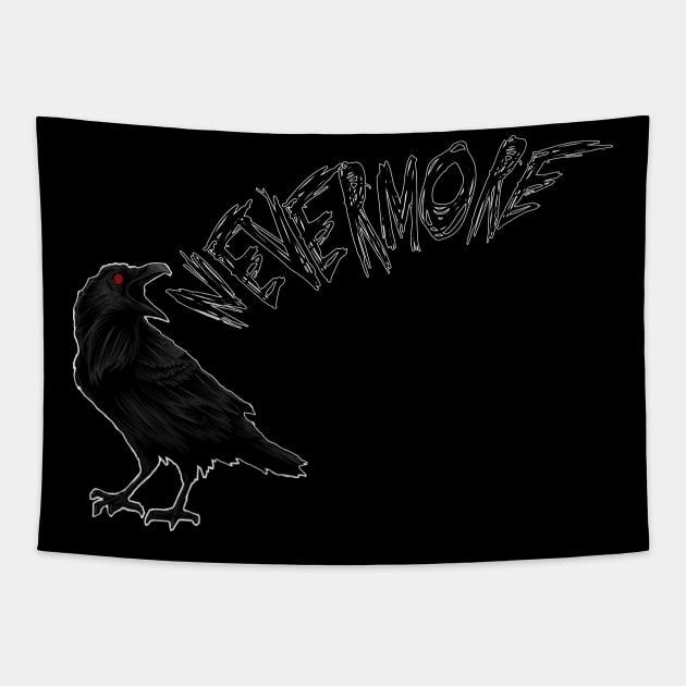 Nevermore Tapestry by Zefkiel