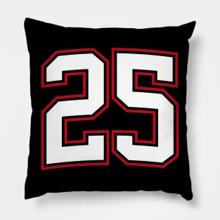 Number Twenty Five 25 Pillow