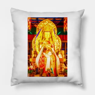 Golden Buddha Pillow