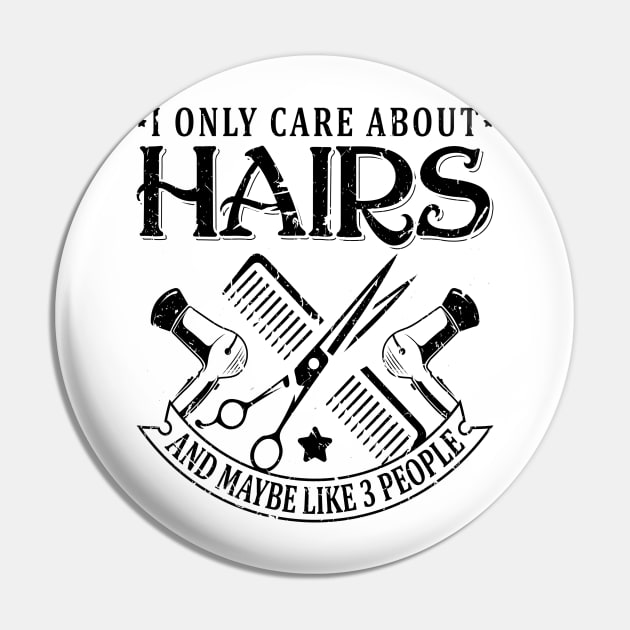 Hairstylist Barber Cosmetology Pin by Humbas Fun Shirts