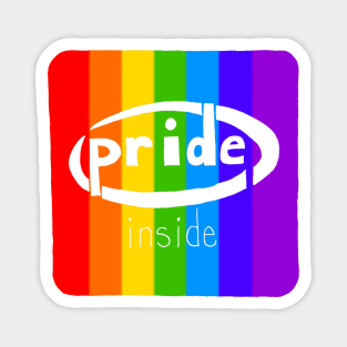 Pride Inside Rainbow Magnet