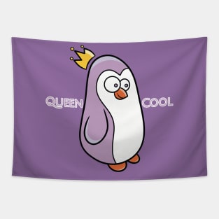 Queen Cool Penguin Tapestry