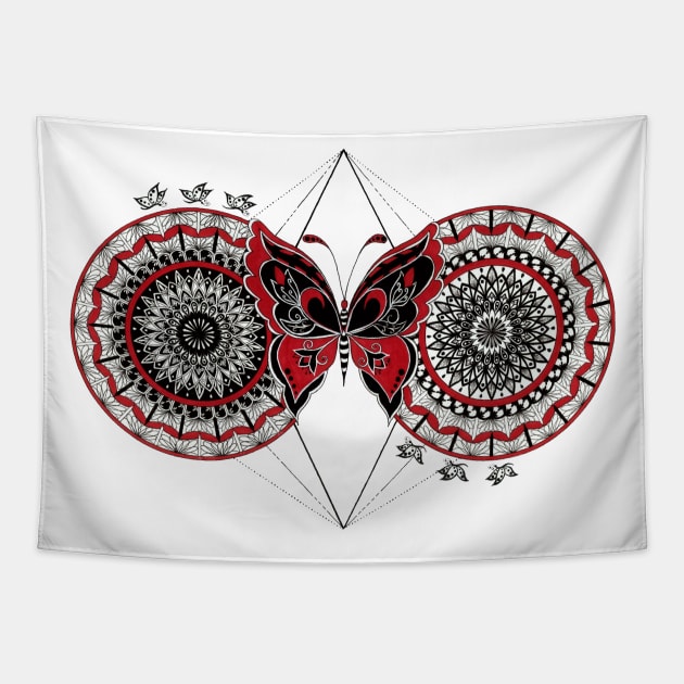 Butterfly: A flap of wings- Sunweaver Tapestry by Sunweaver