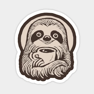 Sloth coffee Magnet