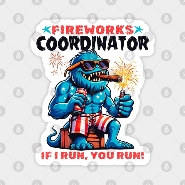 Fireworks Coordinator Magnet by Etopix