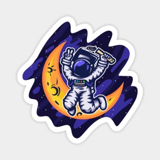 Graduated astronaut - all over the moon Magnet