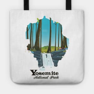 Yosemite National Park Travel map Tote