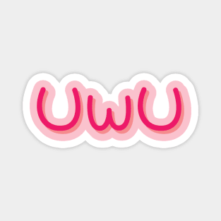 uwu text Magnet