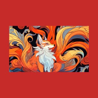 Nine-tail fox deity T-Shirt