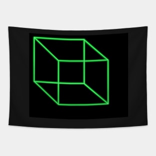 Green Cube LED Light Tapestry