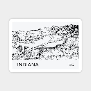 Indiana USA Magnet