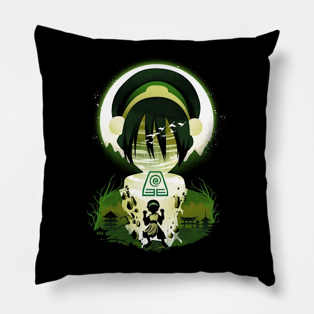 Earthbender Pillow by DANDINGEROZZ