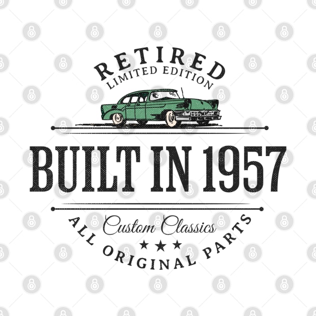 1957 Retired Parts Retirement Birthday by Contentarama