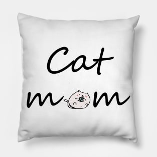 Cat Mom, Cat Mama, Cat, Cat Lover, Mother's Day Gift For Mom, Cat Lover Gift Pillow