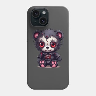 Love Me to Death: The Gothic Teddy Bear Kille Phone Case