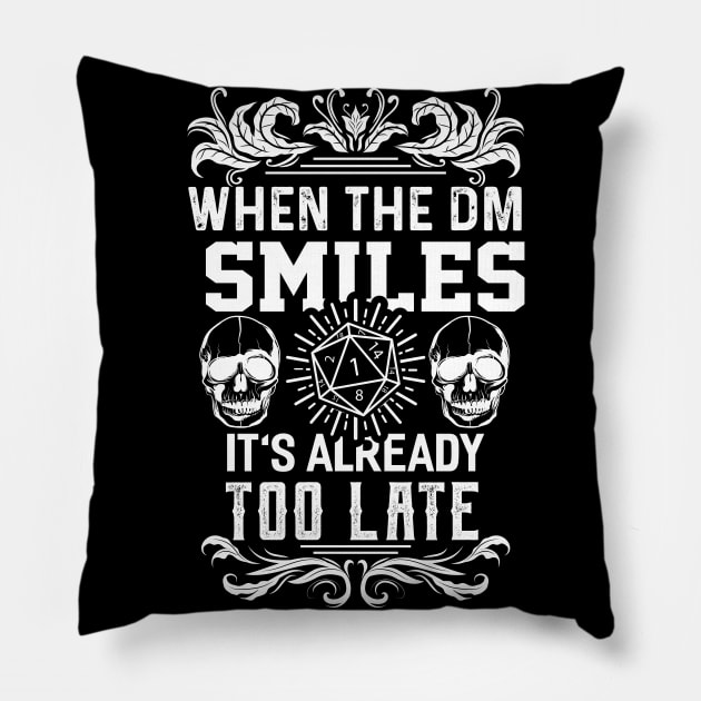 Smiles Too Late Pillow by Dojaja