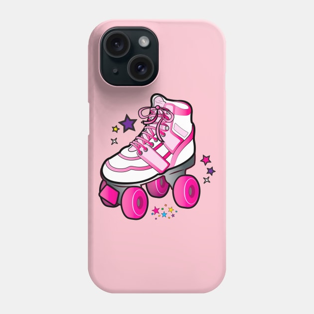 Roller Skate in Pink Phone Case by PenguinCornerStore