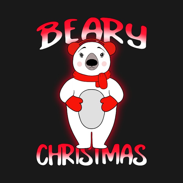 BEARY Polar Bear Christmas by SartorisArt1
