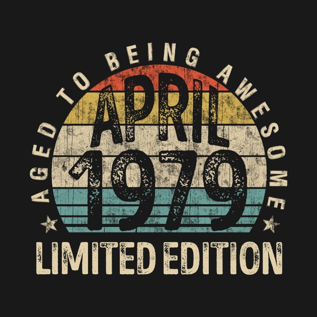 Vintage April 1979 Classic 42 Years Old 1979 Birthday by TeeBlade