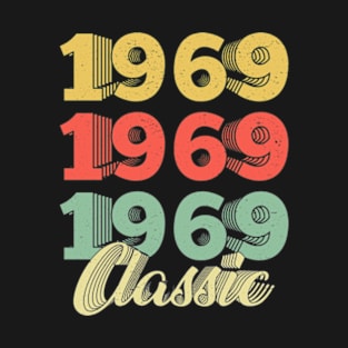 Vintage Retro 1969 51 Years Old 51th Birthday Gift T-Shirt