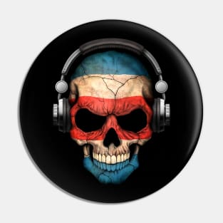 Dark Skull Deejay with Costa Rican Flag Pin