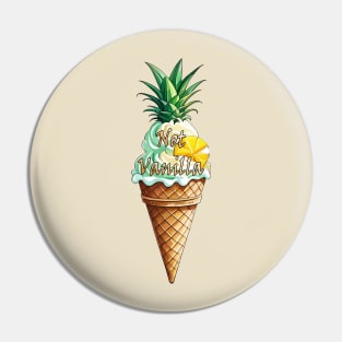 Not Vanilla Ice-cream cone swinger shirt Pin