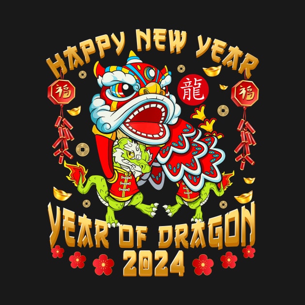 Year of the Dragon 2024 Chinese New Year Zodiac by WestKnightTees