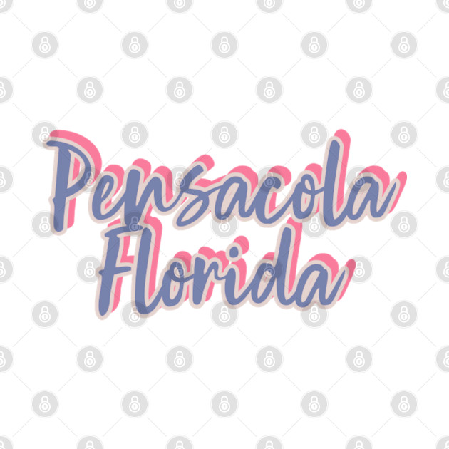 Pensacola Florida Vintage-Look by Witty Things Designs