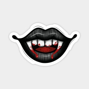 Grey vampire lips Magnet