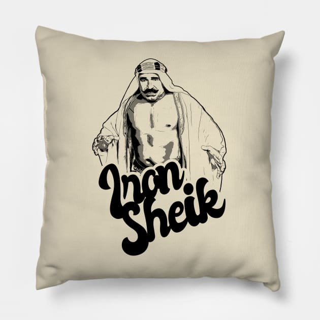 Iron Sheik 80s style classic Pillow by Hand And Finger