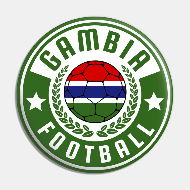 Gambia Football Pin by footballomatic