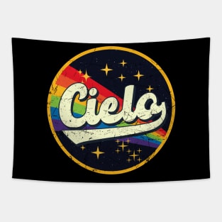 Cielo // Rainbow In Space Vintage Grunge-Style Tapestry