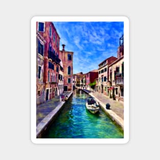 A Canal in the Heart of Venice Magnet