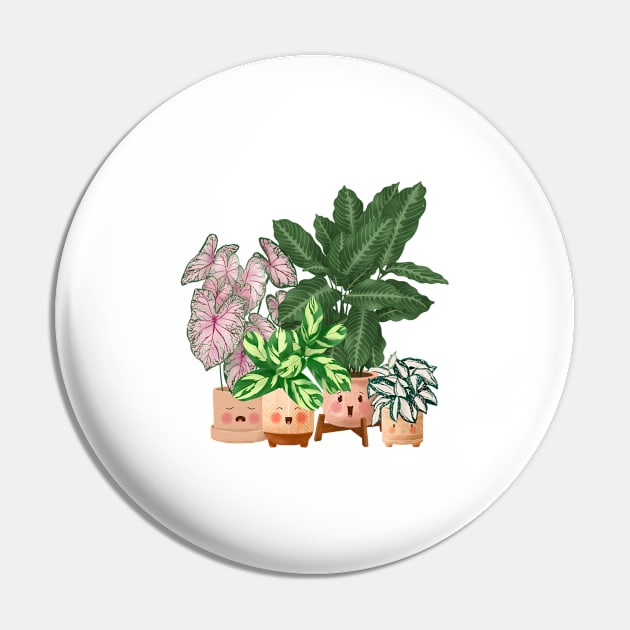 Smiley Plants 3 Pin by gusstvaraonica