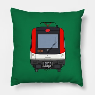 Barcelona Metro Train Pillow