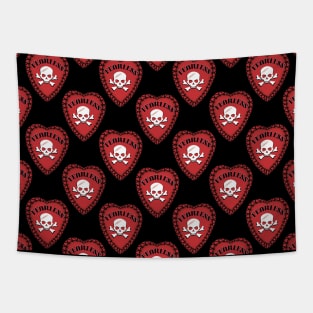 Fearless Heart Repeating Pattern Tapestry