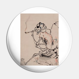 Kyosai skeleton Pin